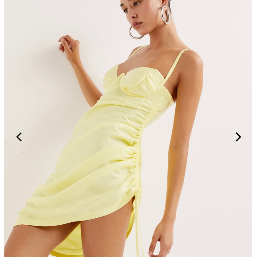 For love and lemons yellow dress only worn once. Size small.